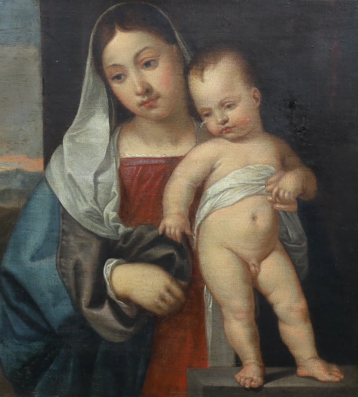 After David Teniers the Younger (1610-1690), 'The Gipsy Madonna', oil on canvas, 42 x 38cm